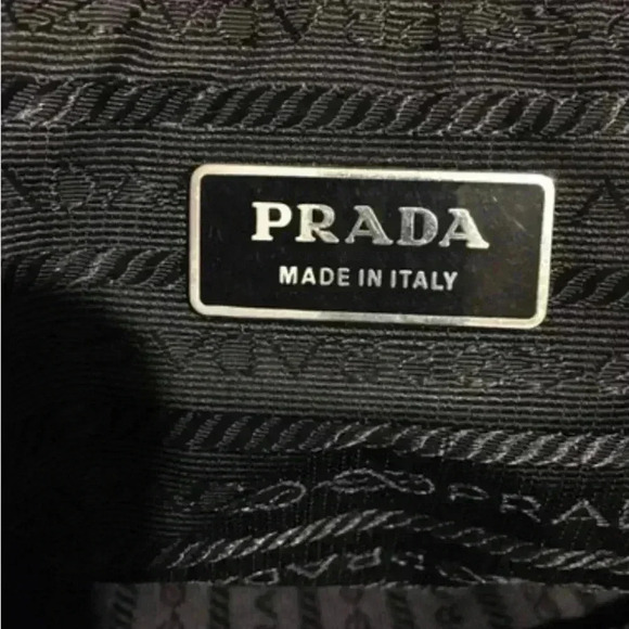 Prada canvas/leather black  satchel handbag - Picture 6 of 11
